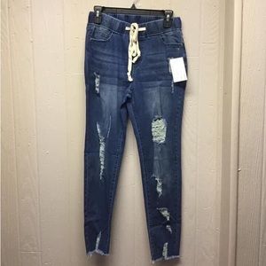 Elastic Waist Jeans